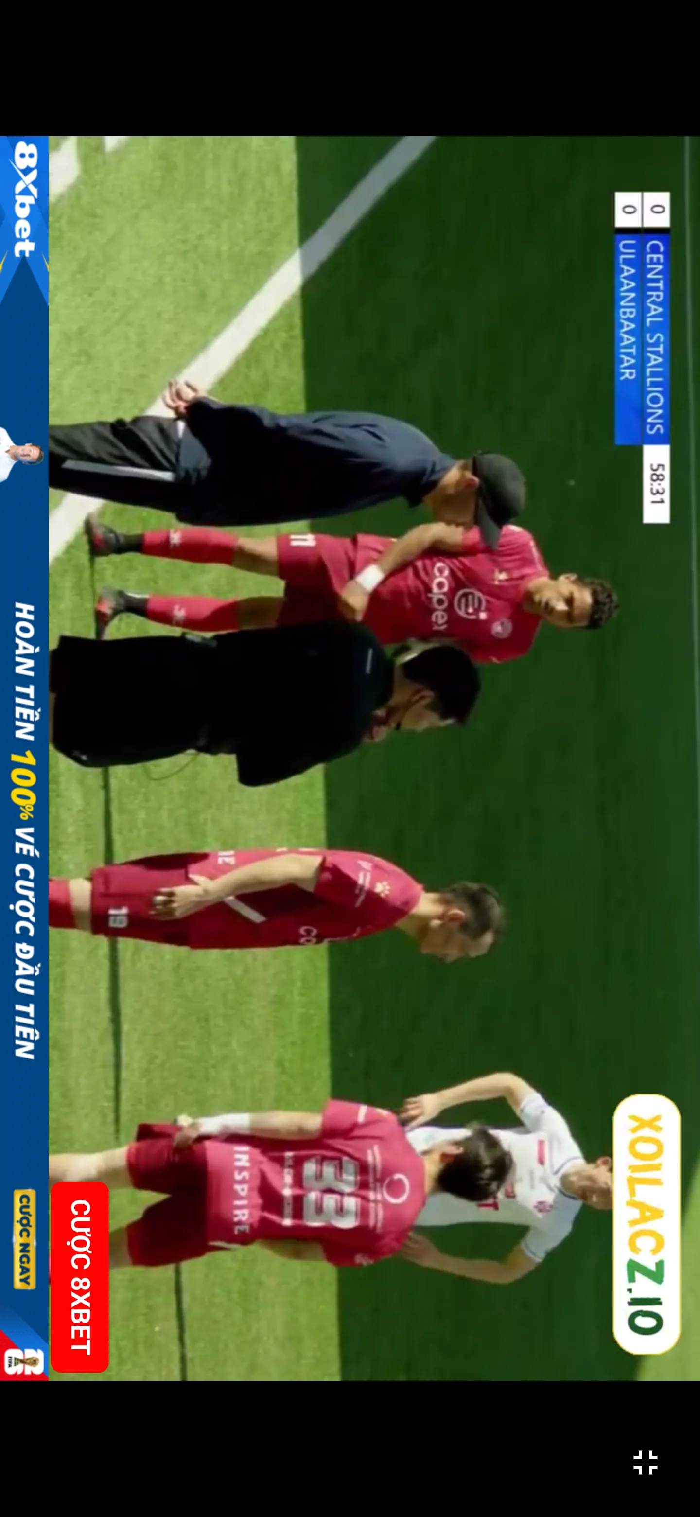 Live Football fullscreen landscape football video player